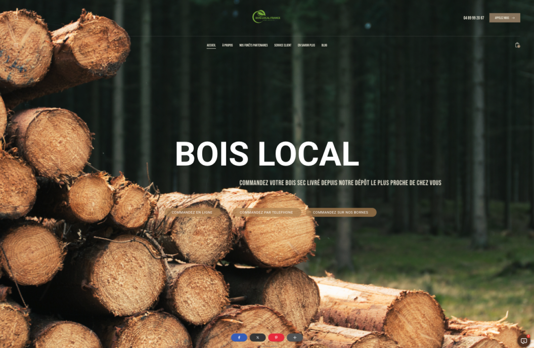 image site internet bois local